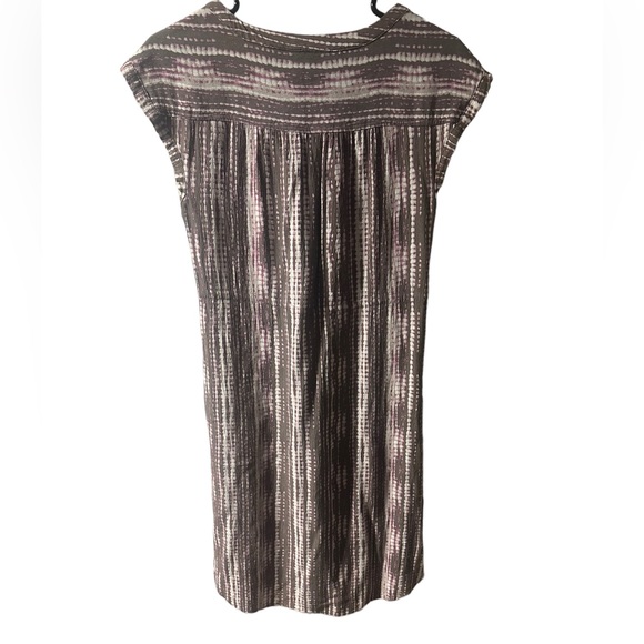 Eddie Bauer cap sleeve mid length tie waist dress size petite 2 EUC - Picture 2 of 4